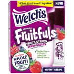 Welch's Absolute Fruitfuls Fruit Strips, Tasty Dried Fruit Snacks for School Lunches, Berry Medley, 0.5oz - Image 3