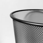 Round Steel Rubbish Bin (10L) Mesh Waste Bins Iron Trash Bin Paper Basket Kitchen Bedroom Office Rubbish Waste Bins Holder Can Household Home Cleaning Tools - Image 5