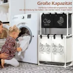Laundry Basket 4 Compartments - Image 11