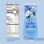 Gerber Stage 3 Blueberry Puffs Baby Snack, 1.48 Oz | Stage 3 puffed grain snack; baby led feeding; iron and choline; 1.48 oz canister - Image 2
