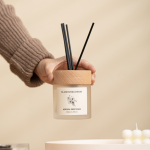 Premium 200ml for Reed Diffuser Sets for Indoor Use Long-Lasting Luxury Fragrance Fireless Rattan Aroma Flames