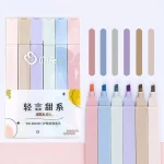 6Pcs Soft Nib Highlighters / CY7721A - Image 2