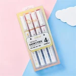 4pcs Shiny Glitter Highlighter Pen Set - Image 2