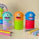 Colorful Monster Pencil Case for Kids