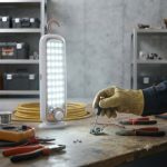 Plastic Rock Light DP-7129B LED Rechargeable Torch