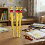 Cartoon Spinning Gel Pen – 0.5 mm – Pikachu - Image 2