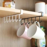 Kitchen Storage Rack Cupboard Hanging Hook Hanger Storage Organizer Holder - Image 9