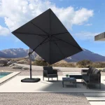 Cantilever Patio Umbrella with Left-Right Tilt and 360° Swivel Outdoor Umbrellas 3x3m - Image 2