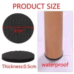 Round Table Foot Pad Black Set Of 15 pcs - Image 7